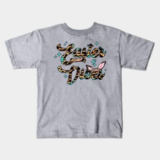 Easter vibes animal print Kids T-Shirt